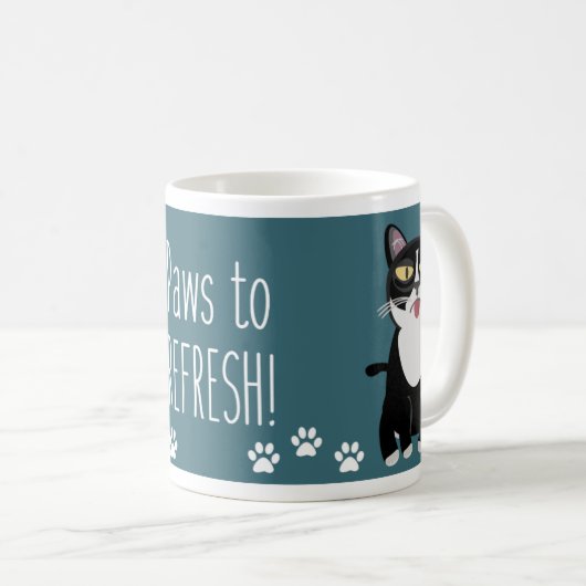Pfade zum Aktualisieren des Cat-Slogan-Designs für Kaffeetasse (VorderseiteRechts)