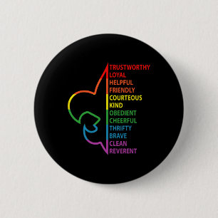Pfadfinder Gesetz Pfadfinder Camping Regenbogen Bu Button