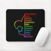 Pfadfinder Gesetz Pfadfinder Camping Regenbogen Bu Mousepad (Mit Mouse)