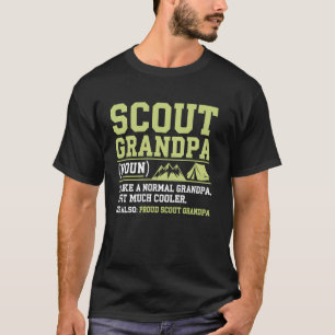Pfadfinder Opa Lustiges Camping Wandern Berg Gesch T-Shirt