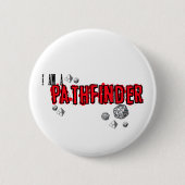 "Pfadfinder, roter" Knopf Button (Vorderseite)