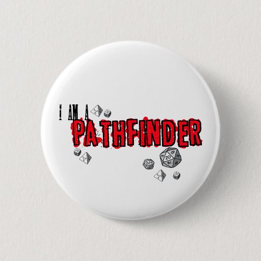 "Pfadfinder, roter" Knopf Button (Vorderseite)