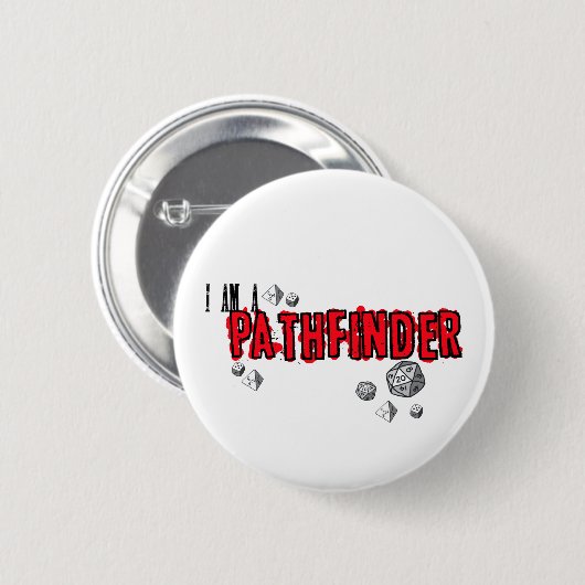 "Pfadfinder, roter" Knopf Button (Vorne & Hinten)