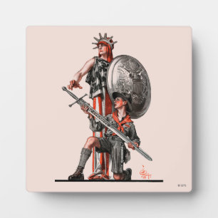 Pfadfinder und Freiheit Fotoplatte