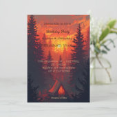 Pfadfinder verteilen Party-Einladungen Einladung (Stehend Vorderseite)