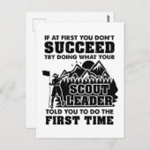 Pfadfinderführer Postkarte (Vorne/Hinten)