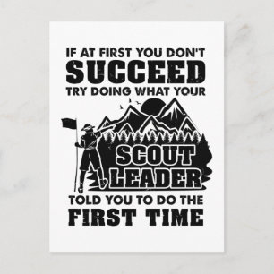 Pfadfinderführer Postkarte