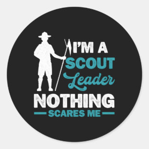 Pfadfinderführer Runder Aufkleber