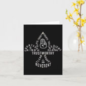 Pfadfindergesetz im Freien Karte (Gelbe Blume)