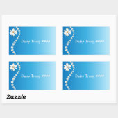 Pfadfinderin-Gänseblümchen Rechteckiger Aufkleber (Blatt)