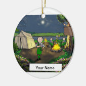 Pfadfinderin Keramik Ornament (Links)