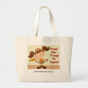 Pfadfinderin-Plätzchen-Tasche Jumbo Stoffbeutel