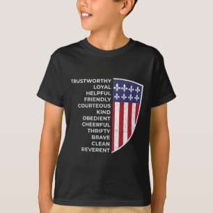 Pfadfinderleben Pfadfinder Flagge Liebhaber Wander T-Shirt