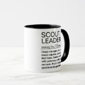 Pfadfinderleiter-Definition Tasse (VorderseiteRechts)