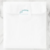 Pfadfindermädchen - Pfadfinder Runder Aufkleber (Tasche)