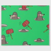 Pfahl-A-Mole-Muster Geschenkpapier (Flach)