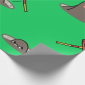 Pfahl-A-Mole-Muster Geschenkpapier (Ecke)