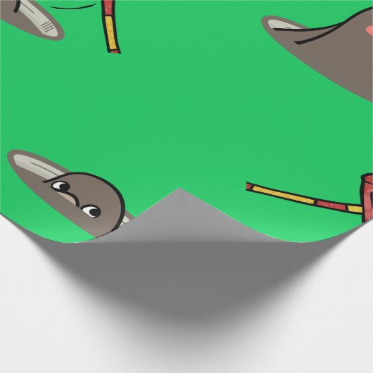 Pfahl-A-Mole-Muster Geschenkpapier (Ecke)