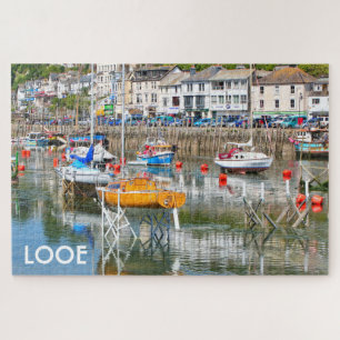 Pfahlboote, Looe, Cornwall, England Puzzle