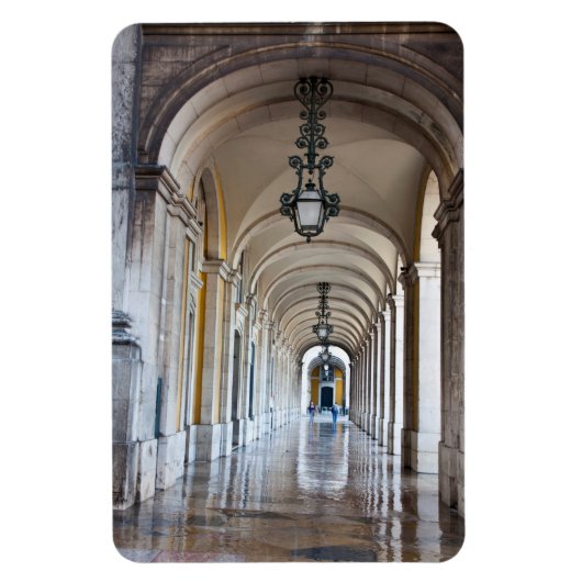 Pfahler, Arched Hallway, Portugal Magnet (Vertikal)