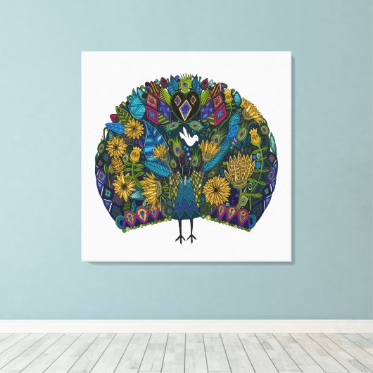 Pfahlgarten Leinwanddruck (Insitu (Holzboden))