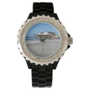 Pfahlhaus am Strand von St. Peter Ording Armbanduhr