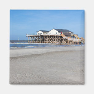 Pfahlhaus am Strand von St. Peter Ording Magnet