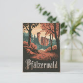 Pfälzerwald Palatinate Forest Vintag Postkarte (Stehend Vorderseite)