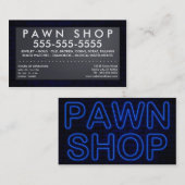 Pfandhaus: elektrisches Zeichen Visitenkarte (Vorne/Hinten)