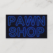 Pfandhaus: elektrisches Zeichen Visitenkarte (Rückseite)