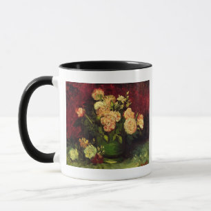 Pfanne von Peonies und Rose, Vincent van Gogh Tasse