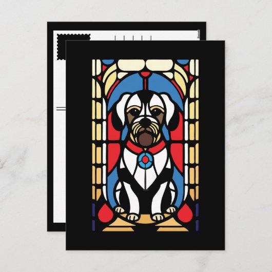 Pfannenhund Feiertagspostkarte (Vorne/Hinten)