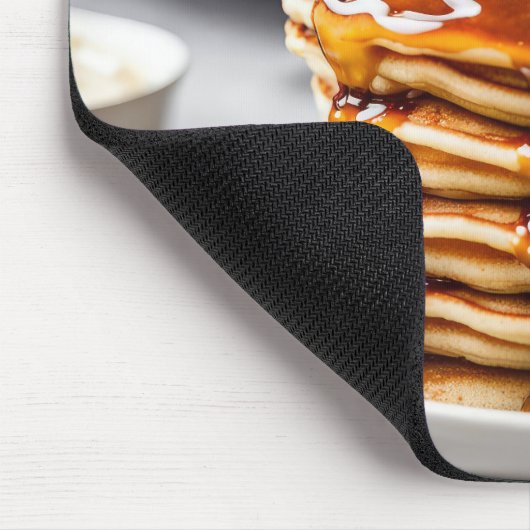 Pfannenstack mit Tropfersirup Mousepad (Ecke)