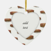 Pfannkuchen auf Tellern Hintergrund Keramikornament (Vorne)