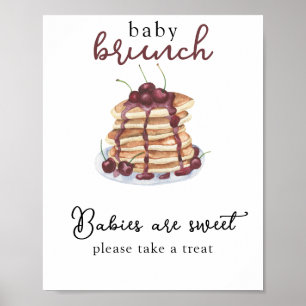 Pfannkuchen Baby-Baby-Party Babys sind süß Poster