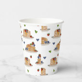 Pfannkuchen Beeren Frühstück Brunch Pappbecher (Rechts)