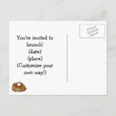 Pfannkuchen! Einladungspostkarte (Rückseite)