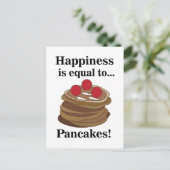 Pfannkuchen Frühstück Essen Postkarte (Stehend Vorderseite)