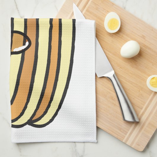 Pfannkuchen - Geschirrtuch (Viertel Falte)