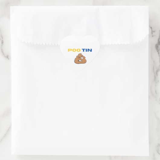 Pfannkuchen Herz-Aufkleber (Tasche)