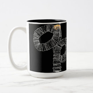 Pfannkuchen Kein So Kurzer Stapel Zweifarbige Tasse