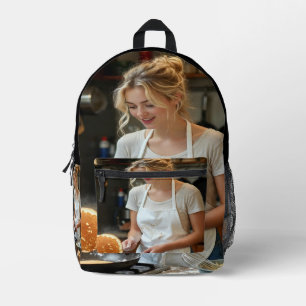 Pfannkuchen kochen Foto anpassen Bedruckter Rucksack