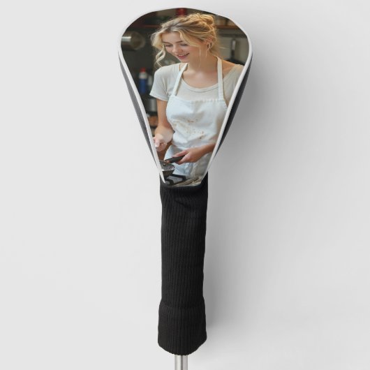 Pfannkuchen kochen Foto anpassen Golf Headcover (Vorderseite)