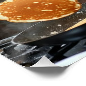 Pfannkuchen kochen Foto anpassen Poster (Ecke)