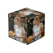Pfannkuchen kochen Foto anpassen Würfel (Rückseite Schrägansicht)