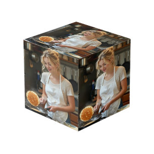 Pfannkuchen kochen Foto anpassen Würfel