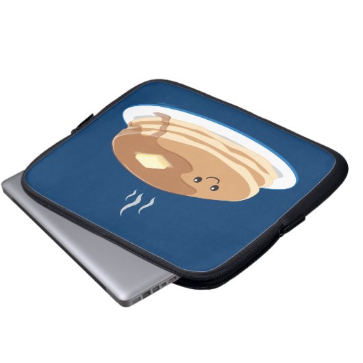Pfannkuchen Laptopschutzhülle (Vorne Knopf)