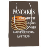 Pfannkuchen machen jede Stunde einen glücklichen P Mittlere Geschenktüte (Vorderseite)