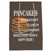 Pfannkuchen machen jede Stunde einen glücklichen P Mittlere Geschenktüte (Rückseite)