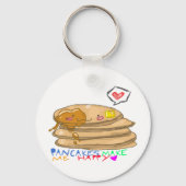 Pfannkuchen machen mich glücklich Schlüsselanhänge Schlüsselanhänger (Vorderseite)